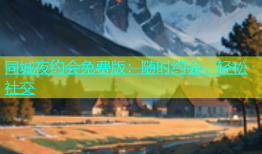 同城夜约会免费版：随时约会，轻松社交