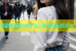 靠谱同城约会平台，快速匹配附近人