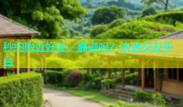 秒约附近好友，靠谱吗？快速交友平台