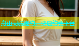 舟山同城炮约，快速约会平台