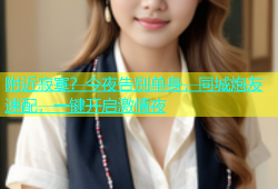 附近寂寞？今夜告别单身，同城炮友速配，一键开启激情夜
