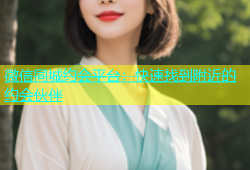 微信同城约会平台：快速找到附近的约会伙伴