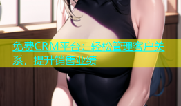 免费CRM平台：轻松管理客户关系，提升销售业绩