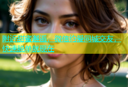 附近甜蜜邂逅，微信约爱同城交友，快速脱单就现在
