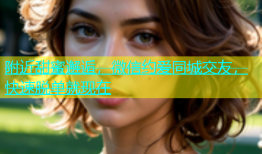 附近甜蜜邂逅，微信约爱同城交友，快速脱单就现在
