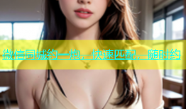 微信同城约一炮，快速匹配，随时约