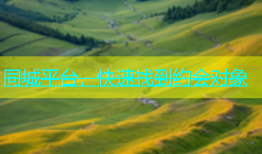 同城平台，快速找到约会对象