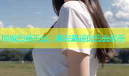 同城约单平台：真实靠谱的约会助手