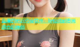 靠谱的附近约会软件：轻松找到志同道合的伴侣