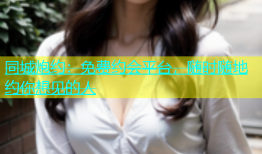 同城炮约：免费约会平台，随时随地约你想见的人