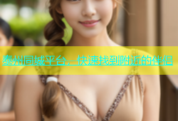 泰州同城平台，快速找到附近的伴侣