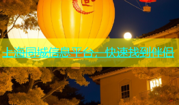 上海同城信息平台，快速找到伴侣