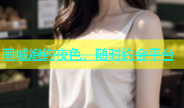 同城炮约夜色，随时约会平台