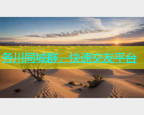 务川同城群，快速交友平台