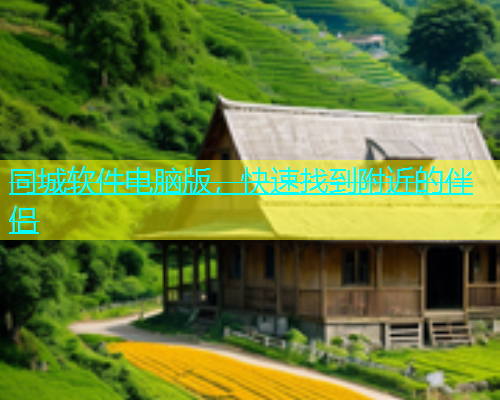 同城软件电脑版，快速找到附近的伴侣